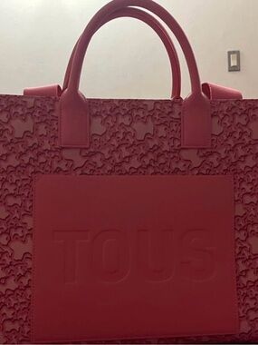 TOUS Amaya Kaos Tote with bear Pattern